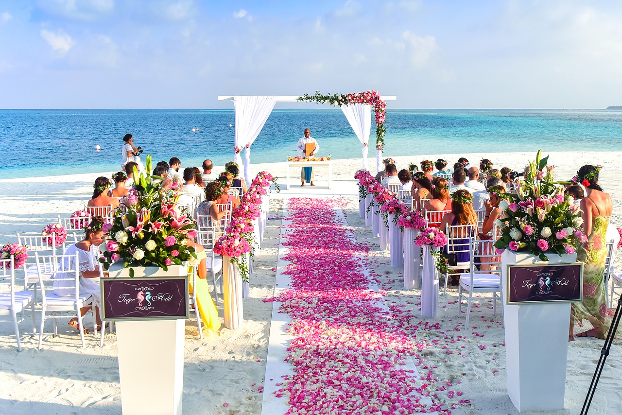 beach Wedding shade