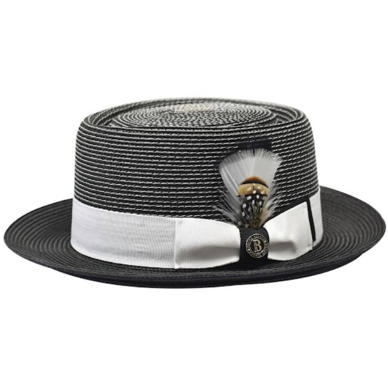  Timeless Classic Straw Pork Pie Hat by Bruno Capelo