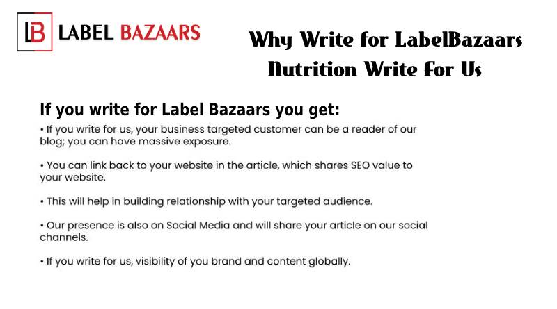 Why Write for Nutrition Write for Us