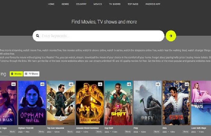 CMovies Alternatives To Watch Movies And TV Shows Online