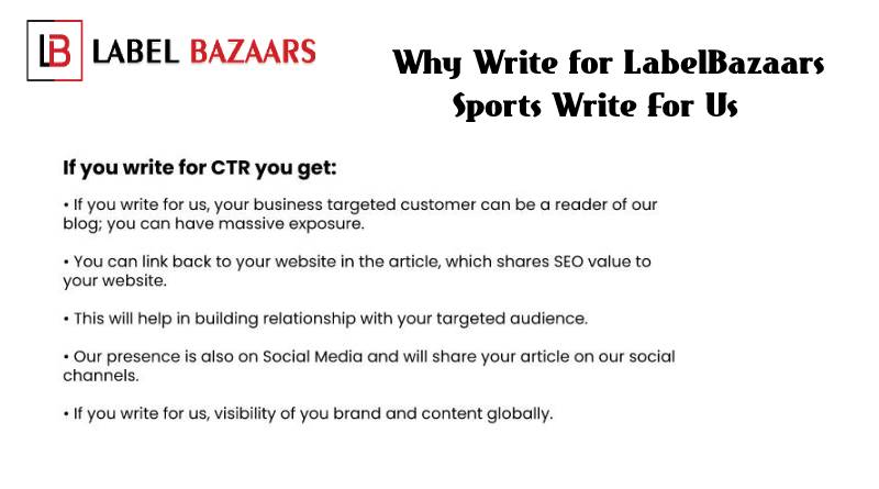 Why write for Sports Write For Us